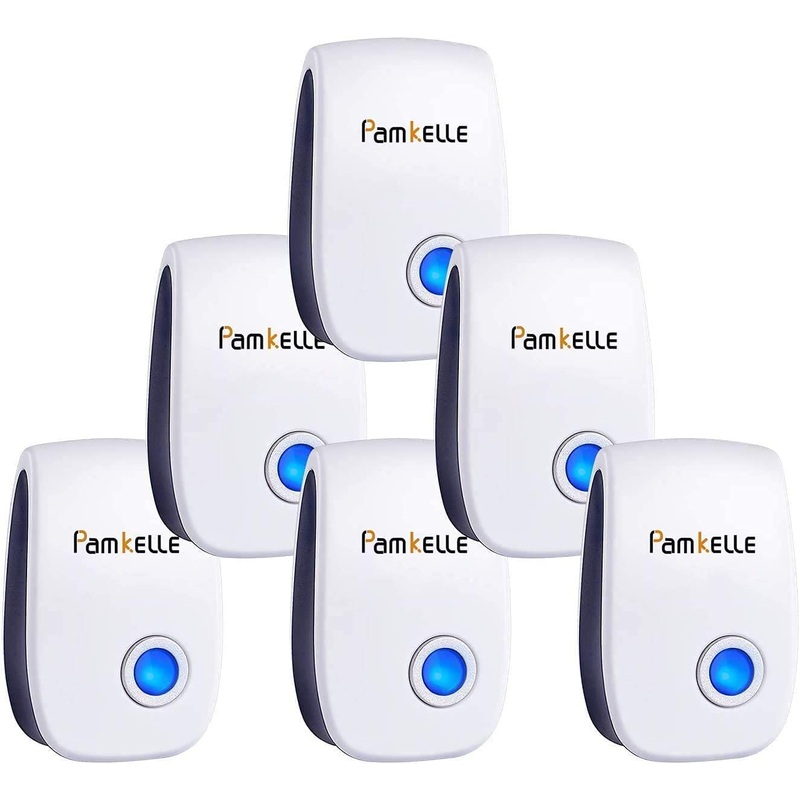 Ultrasonic Pest Repell-er 6 Packs, Bug Repell-ent Indoor Plug Pest Con-trol, Mosquito Repell-ent, Electronic Repell-ent for Ant, Mosquito, Mice, Spider, Roach, Rat, Flea, Fly (6 Pack)