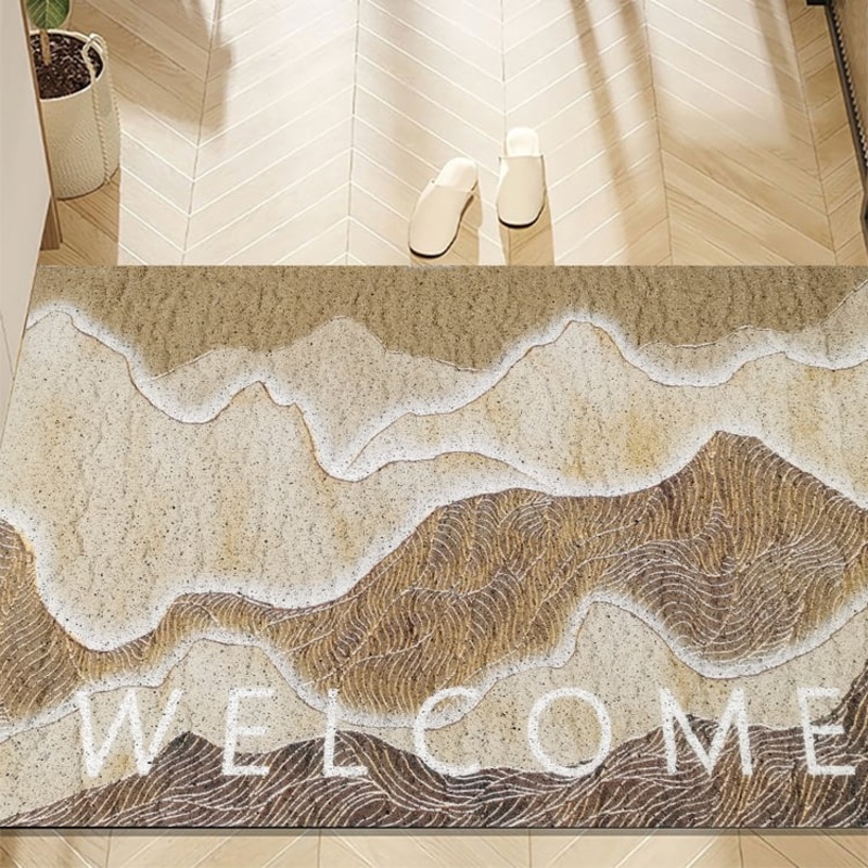 2′ x 3′ Natural Scenery Morden Novelty Non-slip Front Door Mat PVC Entryway Rug