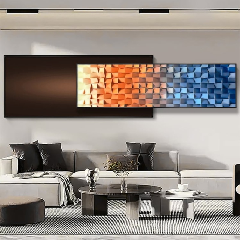 59″ 15.7″ Modern Adjustable Length Gradient  Wall Decor