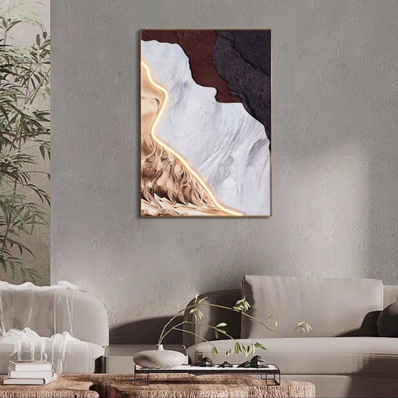 Art Deco LED Canvas Wall Art Print Framed Wall Decor