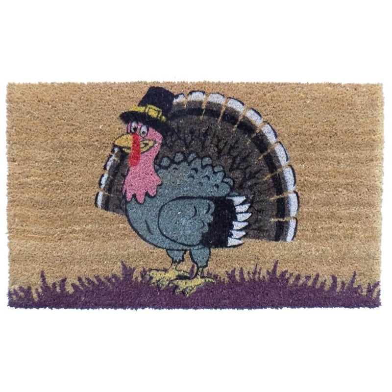 Imports Decor PVC Backed Coir, Turkey, 30 in. x 18 in. Natural Coconut Husk Door Mat 539PVC