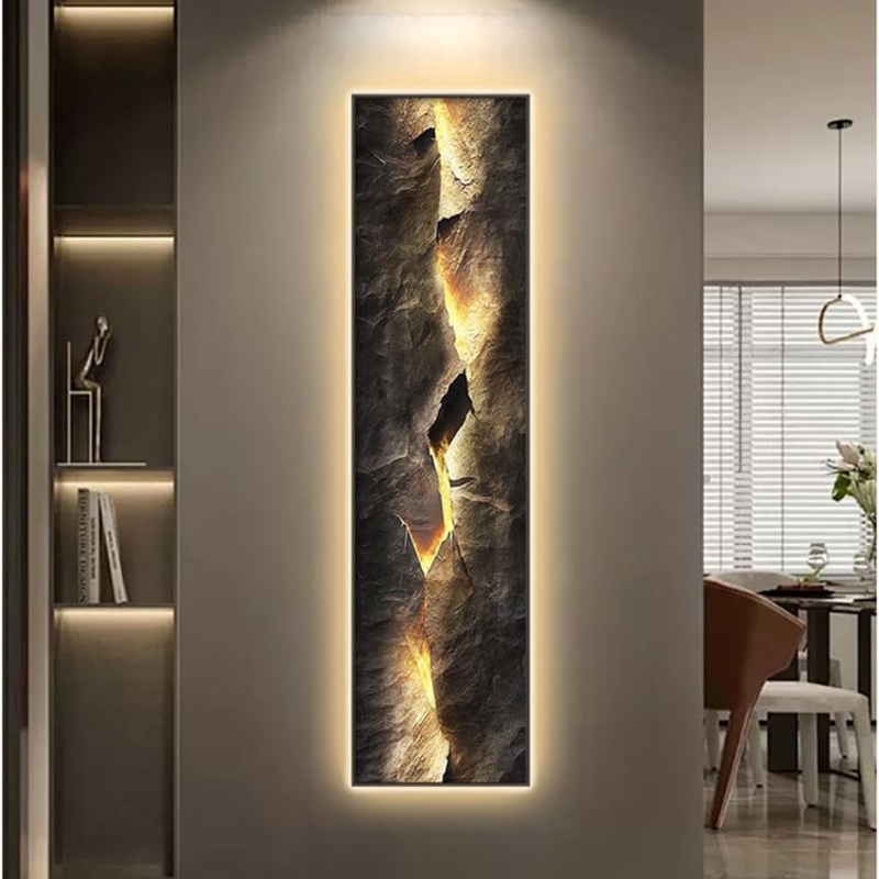 Modern Abstract LED Wall Art with Backlit Light Home Decor  USB Powered