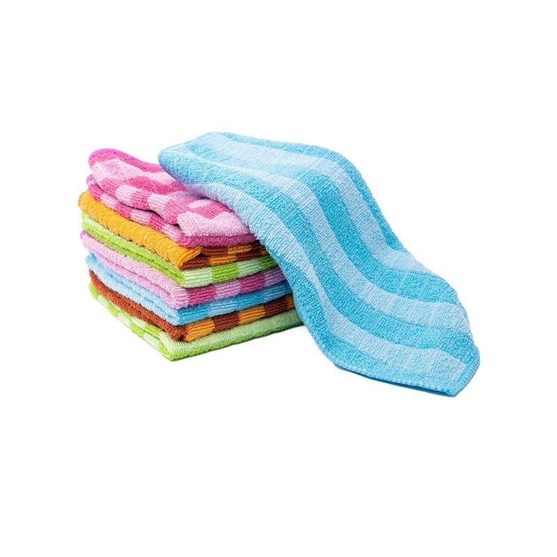 YSN 8 PIECE Fluffy MICROFIBER WASH CLOTH HAND TOWEL SOAP RAG WASH BLANKET MICROFIBER