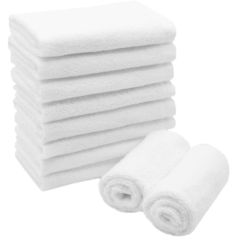 Zollner 10 Set Seifkerchen in 30×30 cm – Supernate and fluffy washcloth made of cotton – washable cooking -resistant – with a practical hanger – in white – hotel quality 30×30 cm white