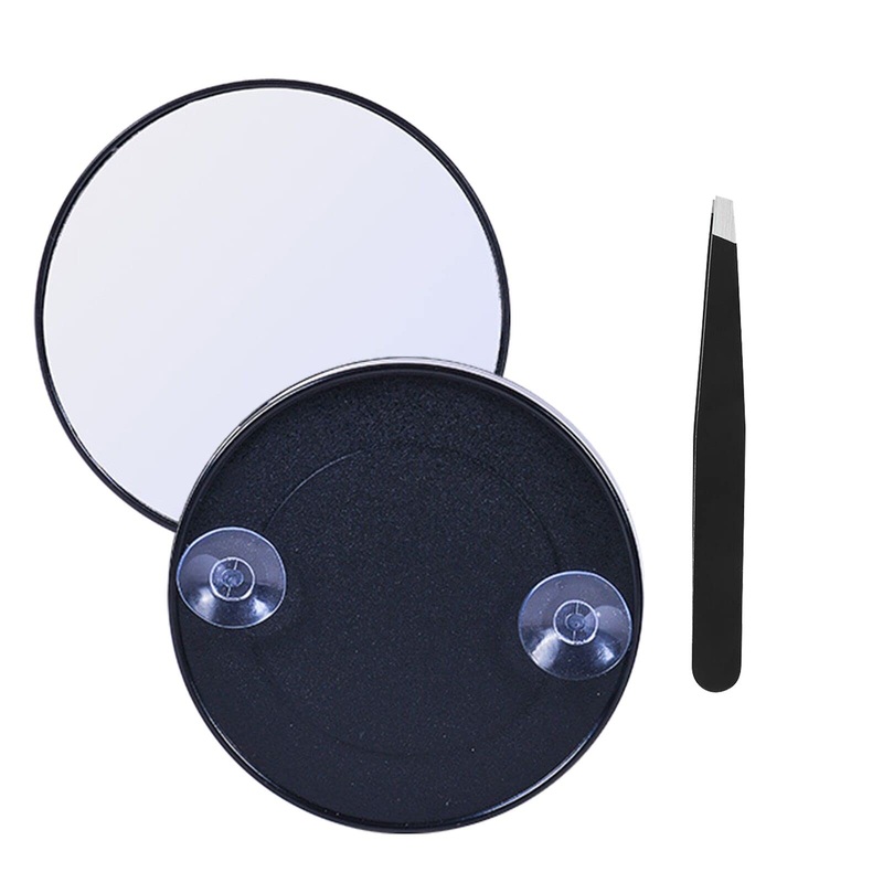 10 compartment magnification mirror cosmetic mirror suction cup magnifying mirror magnification mirror with suction cup make -up mirror for home bathroom and on the go make -up shaving facial care