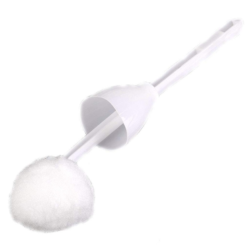 Saccgt Multifunction Squeeze Water Cotton-Type Toilet Cleaning Brush Soft Bristle Home Nylon Fiber Pp Handle