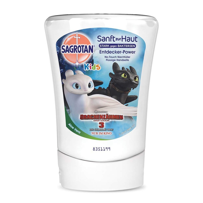 Sagrotan No-Touch Kids Refill Power Aloe Vera-for the automatic soap dispenser-1 x 250 ml hand soap for children aloe vera 250 ml (1 Pack)