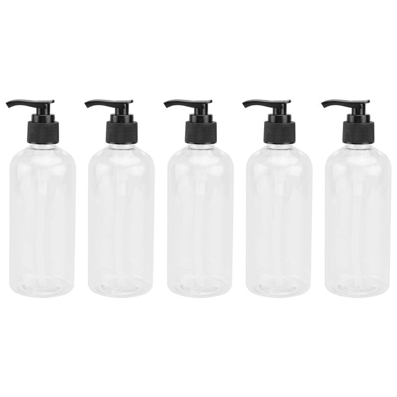 Topbathy 5 pieces Pum Pum Pum Pull Pump Pump Spender Empty Seif Donation Musal Pump Pump Gelspender Trendy Hygiene Cleaning Fluids for kitchen bathroom outside (300ml)