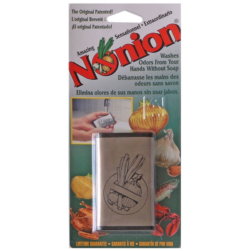 Wonder-Bar Nonion Bar Stainless-Steel Soap – Odor Remover is Great for Removing Onion Smell, Garlic, Fish and other Strong Odors. Environmentally Friendly, Safe and Effective