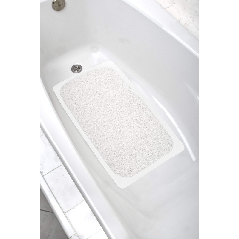 Zenna Home Ultimate Loofah Tub Mat White White 29 x 17