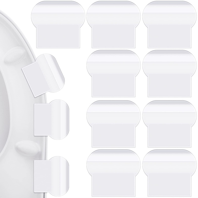 9 Pcs Toilet Seat Lifter Handle Toilet Lid Cover Lifter Toilet Seat Holder Avoid Touching Lift Tools Bathroom Accessories for Bathroom, Home Travel Office Hotel (White)