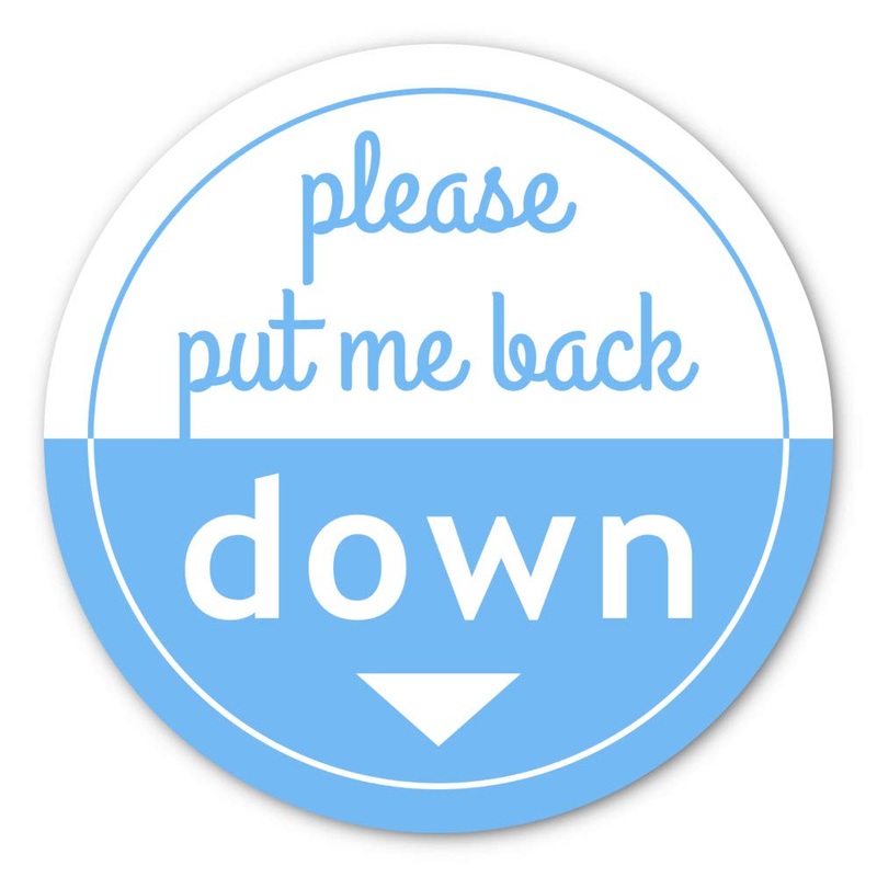 Put Me Down Toilet Seat Sticker | Make Your Life Better with This Heavy Duty Vinyl Bathroom Reminder Decal (2.25 Inch)