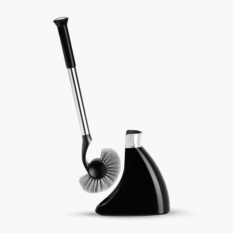 simplehuman Toilet Brush with Caddy Stainless Steel, Black Black Toilet Brush Only Toilet Brush Only