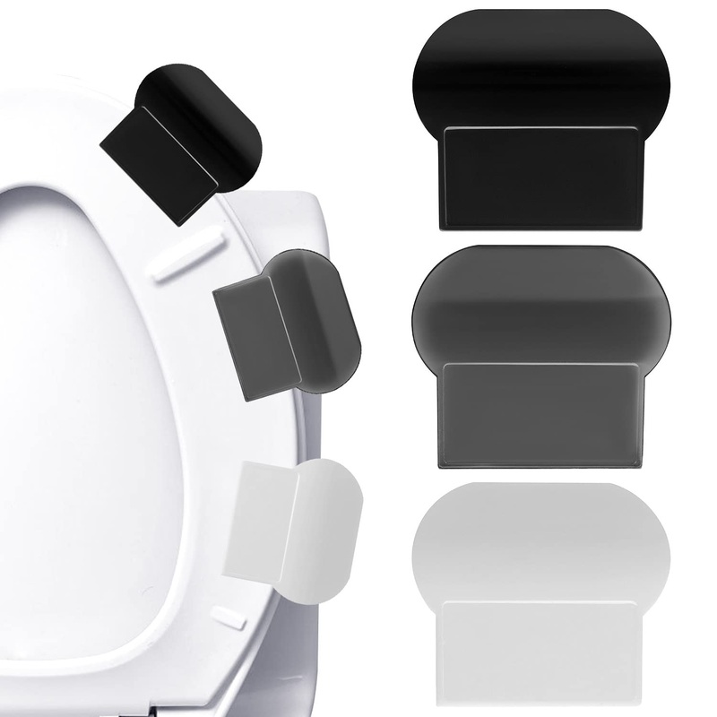 Toilet Lid Lifter,3 Pcs Self Adhesive Toilet Cover Lifter Sticky Toilet Lid Raise Lifter Handle Avoid Touching Toilet Lid Handle Toilet Lift Tools Multi-Function Handles for Office,Home,Hotel
