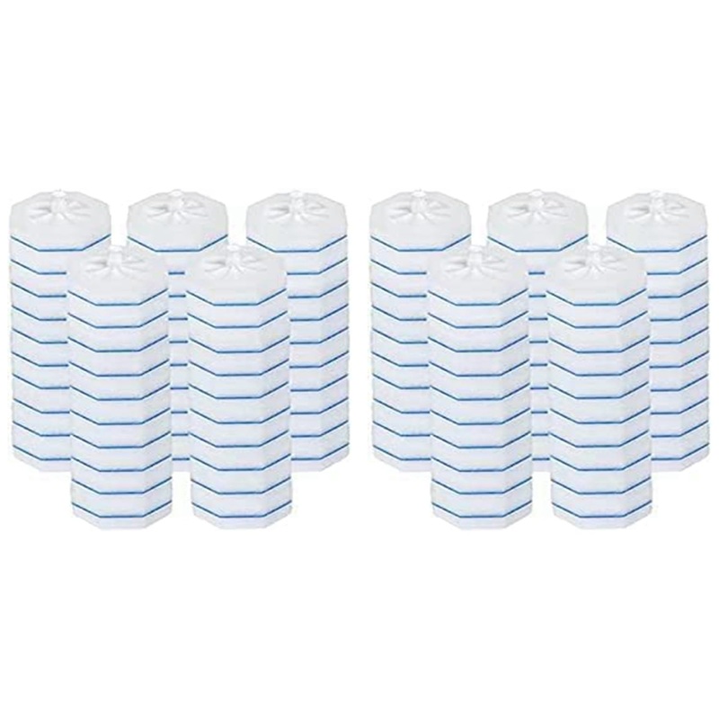 ZUHEGELA 100PCS Upgraded Toilet Brush Wand Disposable Toilet Cleaning Wand Head Compatible Wand Refills