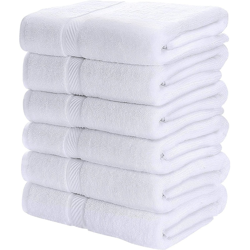 Simpli-Magic 79404 Bath Towels, White, 25×50 Inches Towels for Pool, Spa, and Gym Lightweight and Highly Absorbent Quick Drying Towels, 25 in x 50 in 79404 25 in x 50 in
