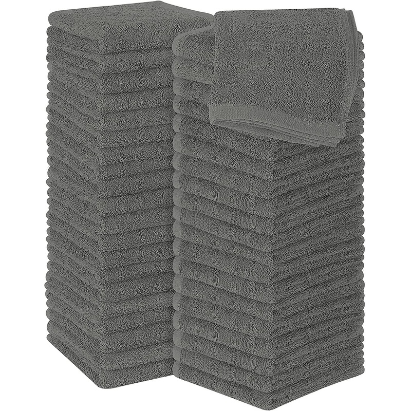 Simpli-Magic Towels, 12×12 Washcloths, Gray 24 Count