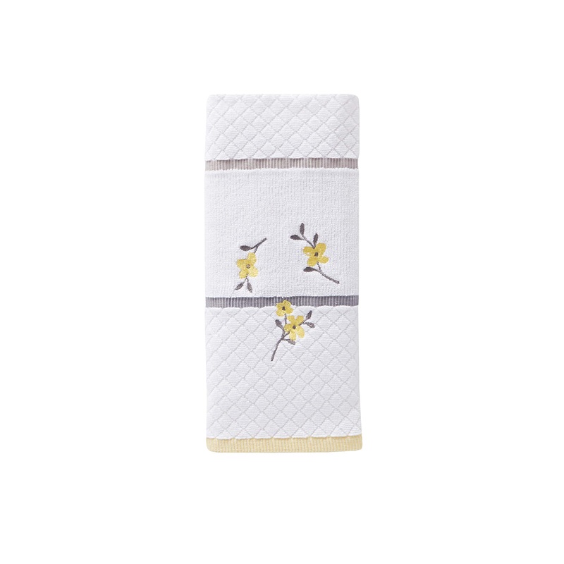 SKL Home Spring Garden Hand Towel  White