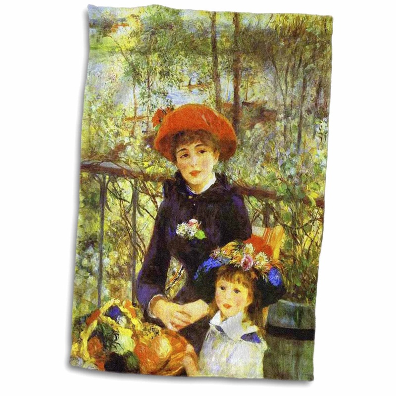 3dRose Florene Famous Art – Renoirs Painting On The Terrace – Towels (twl-61854-1) 15×22 Hand Towel