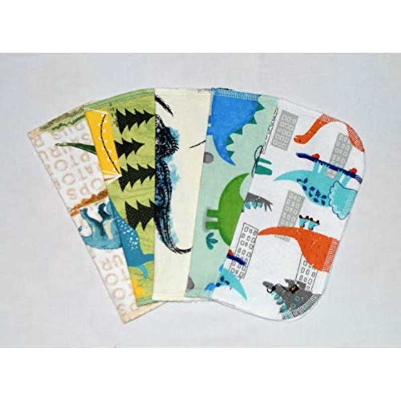 1 Ply Printed Flannel Little Wipes 8×8 Inches Dinosaurs