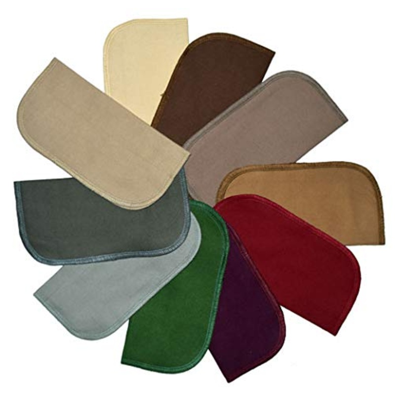2 Ply Solid Flannel 8×8 Inches Set of 10 Full Earth Tone Colors