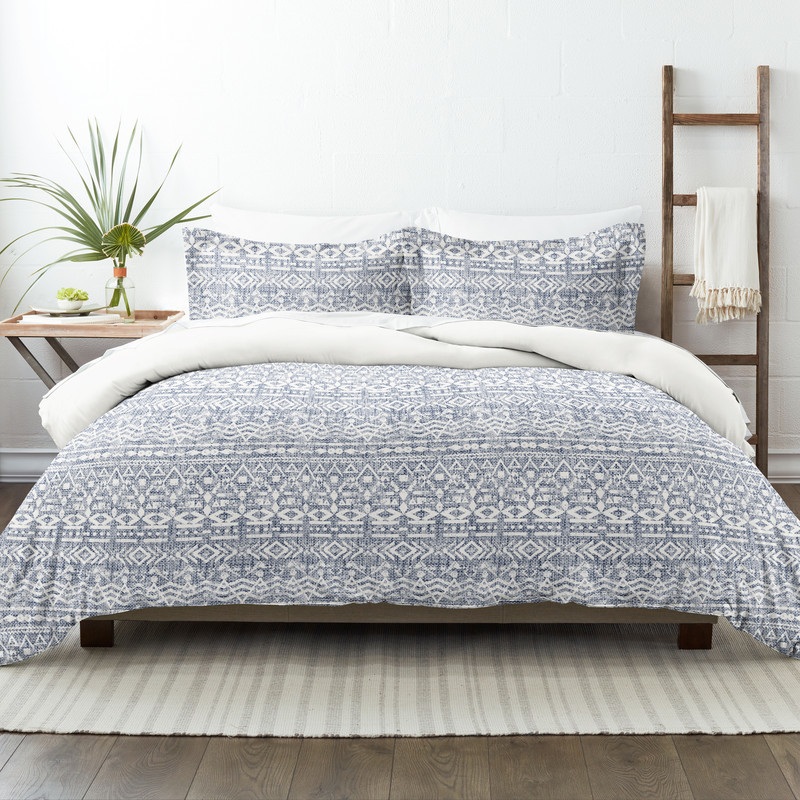 Reversible Duvet Cover Sets – Rustic Navy, Twin-XL, 2 Piece