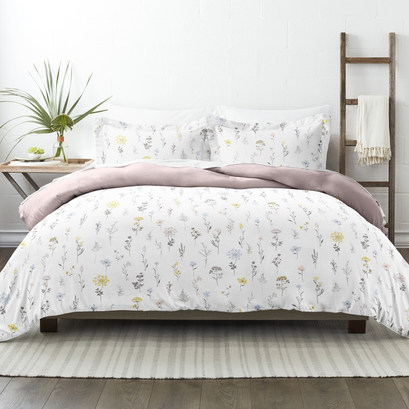 Reversible Duvet Cover Sets – Wild Flower, Twin-XL, 2 Piece
