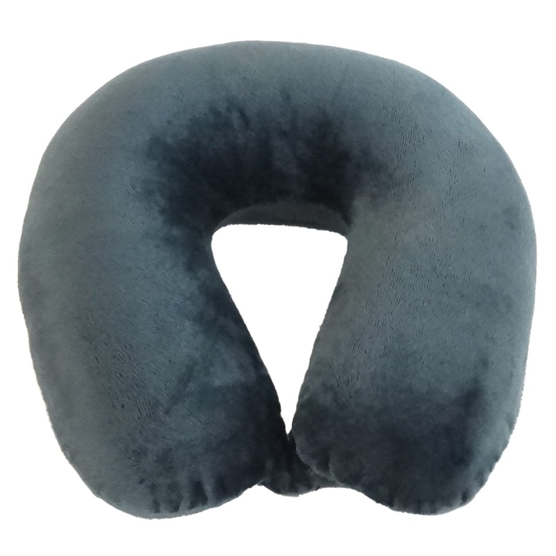 Worlds Best Feather Soft Microfiber Neck Pillow Charcoal Charcoal Adult