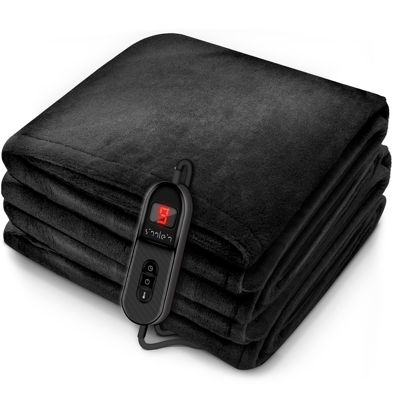 Sinnlein heating ceiling from Pl sch 160x120cm T V S d GS checked |Electrical thermal ceiling with automatic switch -off |Cuddly blanket |Timer function |9 temperature levels |Washable up to 40 C |Digital display 160 x 120 cm anthracite