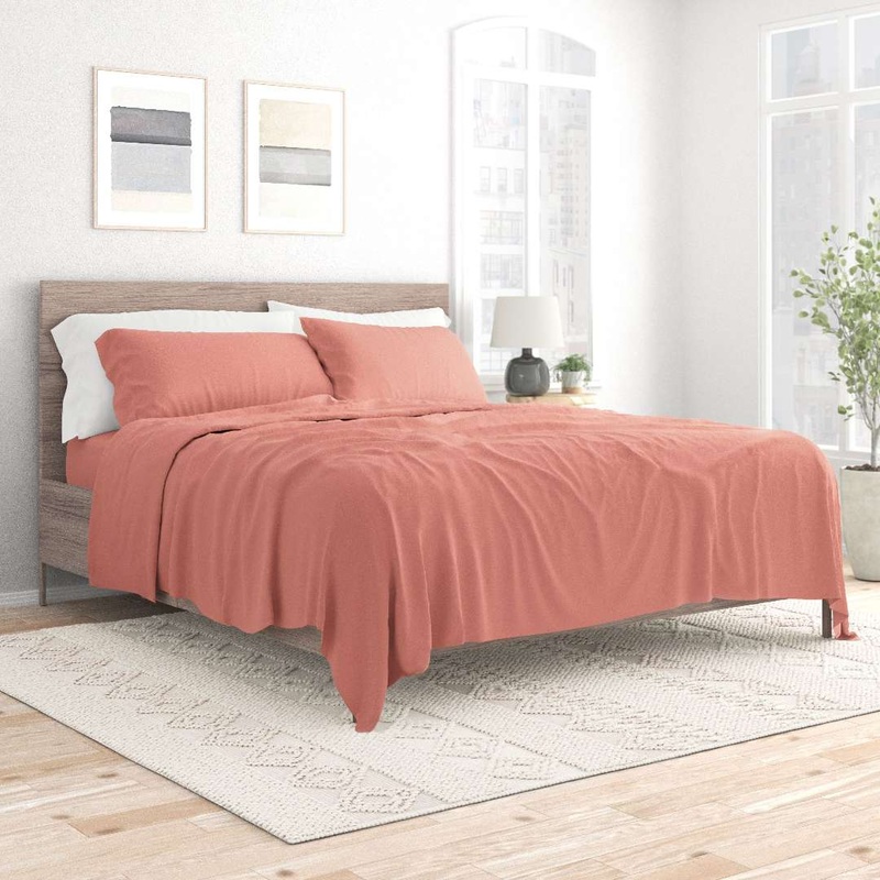 Queen Bed Sheet Sets – 4 Piece, Clay, Ultra Soft