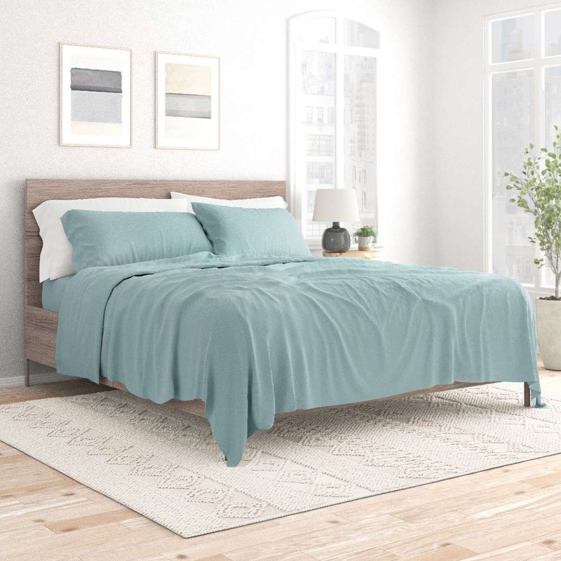 Queen Bed Sheet Sets – 4 Pieces, Ocean, Ultra Soft