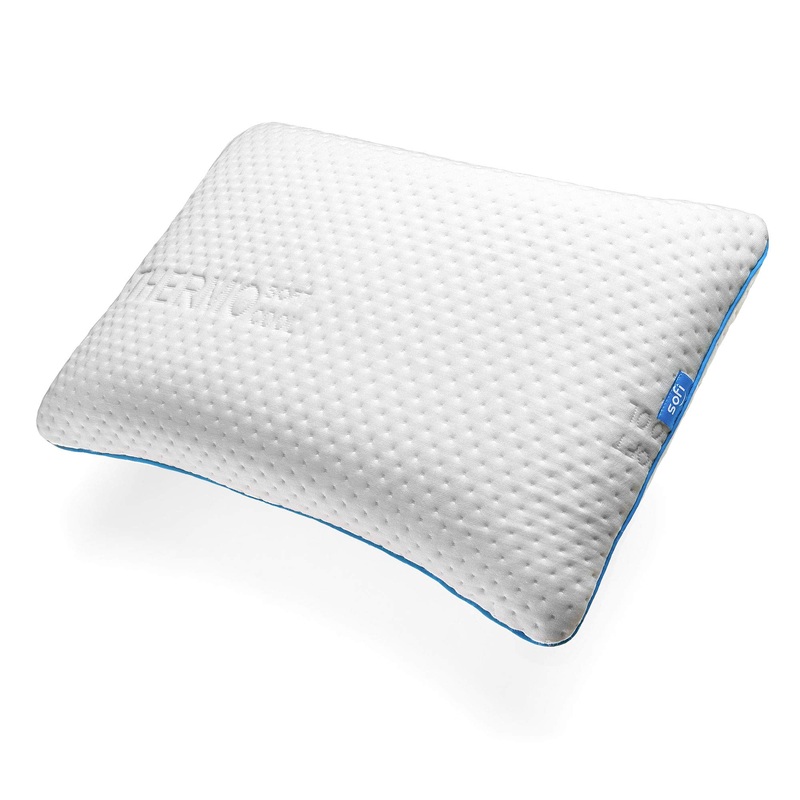 Sofi back sleeper cushion-ergonomic cervical spine neck support pillow-orthopedic pillow made of memory foam-thermore-regulating cover-Visco pillow for back sleepers