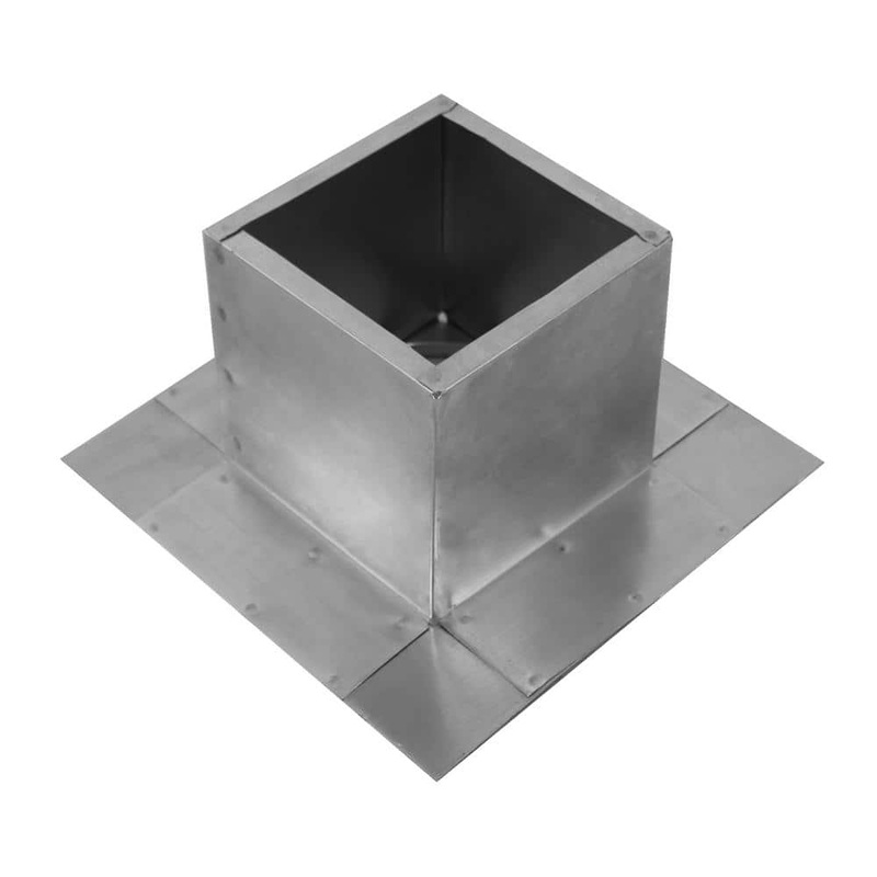 Active Ventilation Box is 6 in. Wide x 6 in. Long x 6 in. High Aluminum Roof Curb RC-3-H6