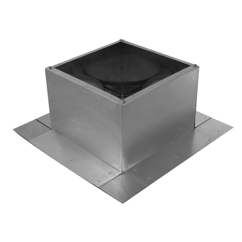 Active Ventilation Box is 9 in. Wide x 9 in. Long x 6 in. High Aluminum Roof Curb RC-6-H6