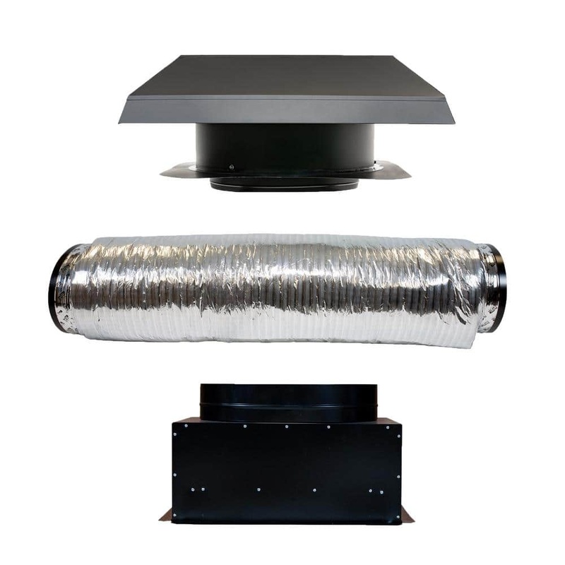 QuietCool 3543 CFM Roof Mount Whole House Fan with Damper Box RM WHF-4.0-DB