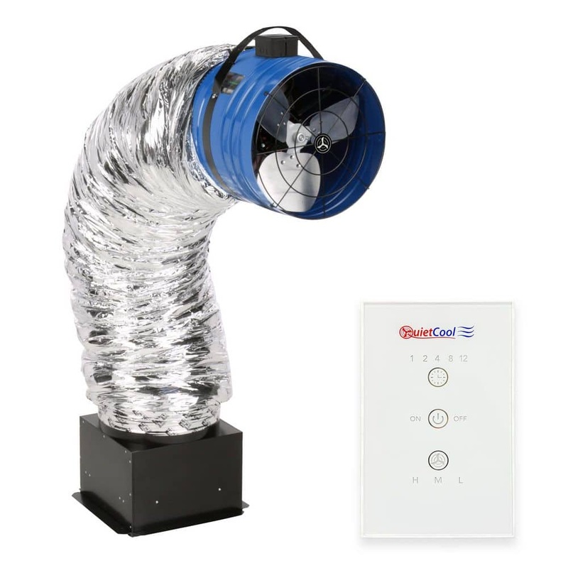 QuietCool Classic 1472 CFM Advanced Whole House Fan with Included Wireless Control QC CL-1500 RF