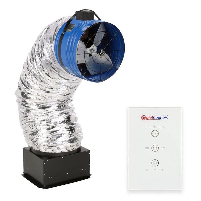 QuietCool Classic 2465 CFM Advanced Whole House Fan with Included Wireless Control QC CL-2250 RF