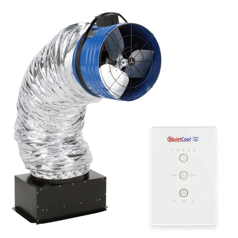 QuietCool Classic 4415 CFM Advanced Whole House Fan with Included RF Control QC CL-4700-RF