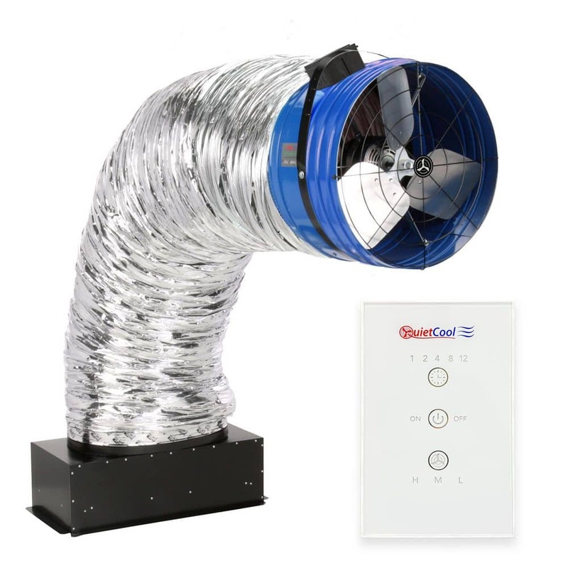 QuietCool Classic 5665 CFM Advanced Whole House Fan with Included Wireless Control QC CL-6000 RF
