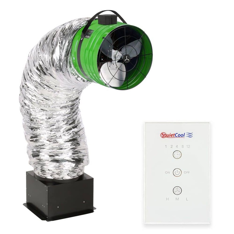 QuietCool Energy Saver 1434 CFM Advanced Whole House Fan with Included Wireless Control QC ES-1500 RF