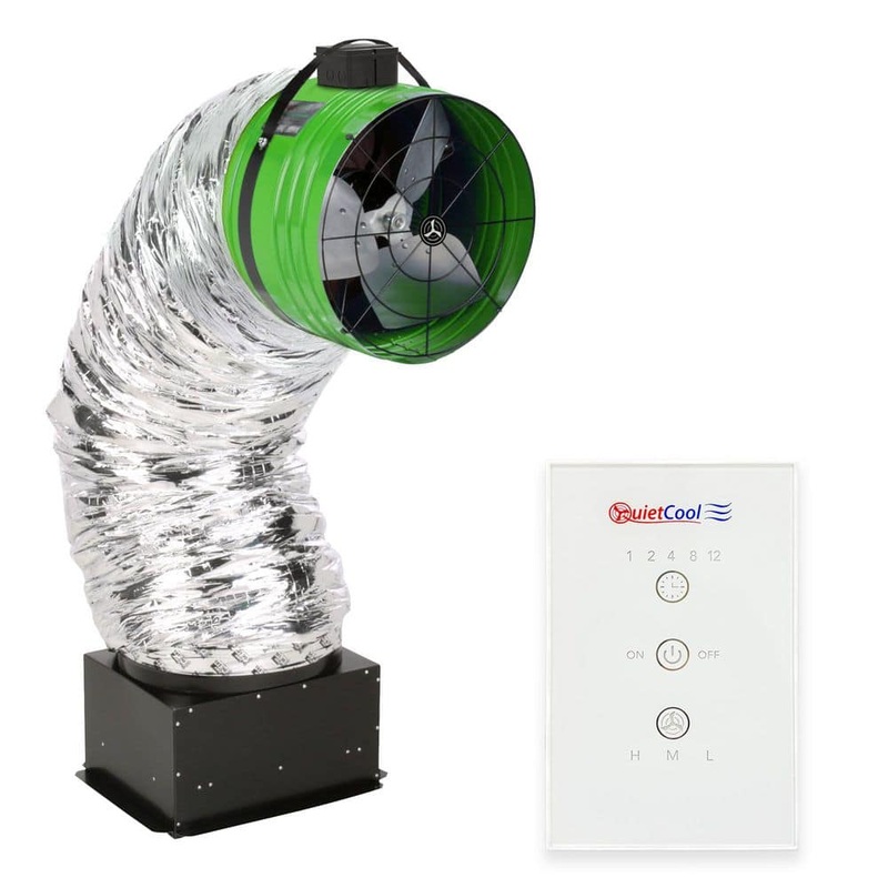 QuietCool Energy Saver 2465 CFM Advanced Whole House Fan with Included Wireless Control QC ES-2250 RF