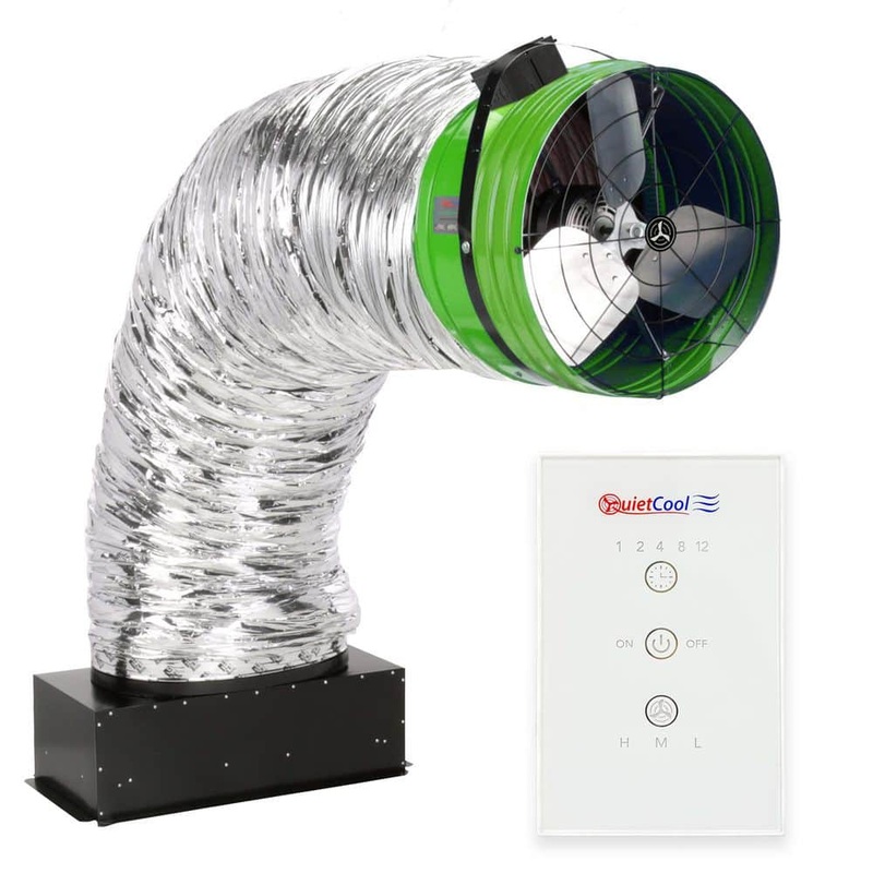 QuietCool Energy Saver 5003 CFM Advanced Whole House Fan with Included Wireless Control QC ES-5400 RF