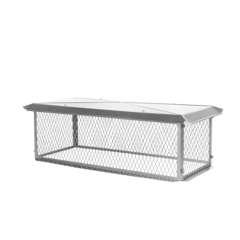 BigTop 29 in. x 17 in. x 14 in. H Chimney Cap in Stainless Steel BT1729K-14W