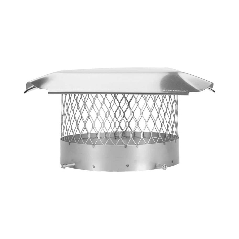 HY-C 10 in. Round Bolt-On Single Flue Chimney Cap in Stainless Steel SS10U