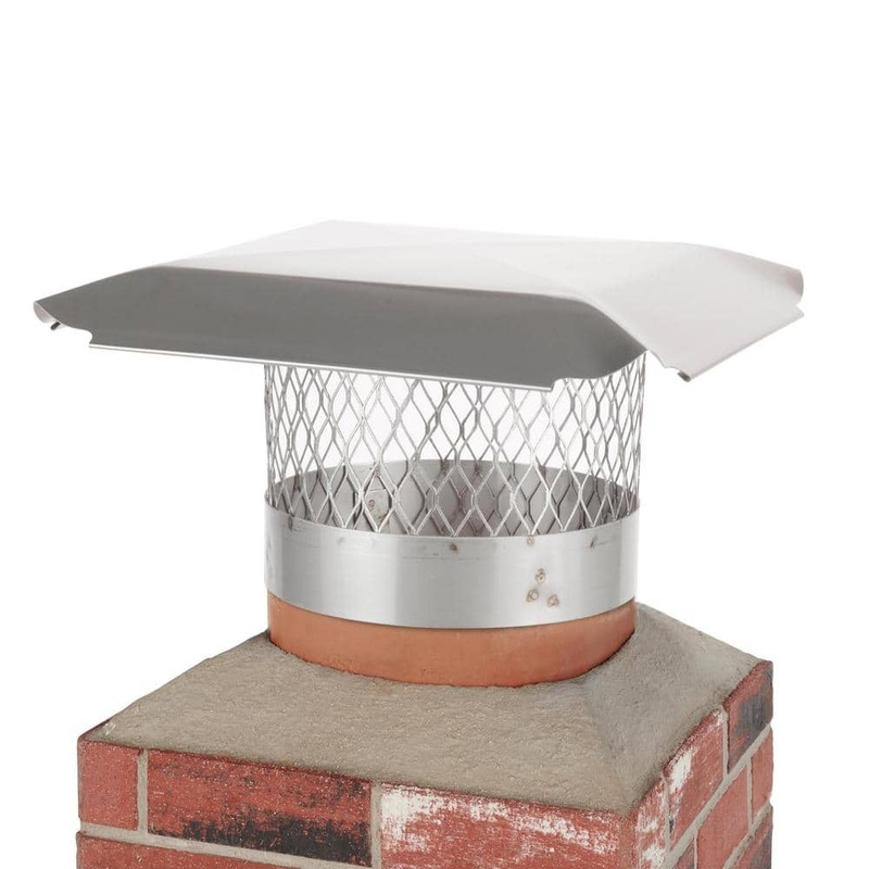 HY-C 10 in. Round Slip-In Welded Leg Single Flue Chimney Cap in Stainless Steel SS811U