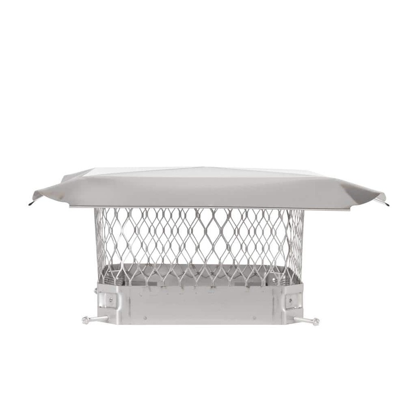 HY-C 11 in. x 11 in. Bolt-On Single Flue Chimney Cap in Stainless Steel SS1111U