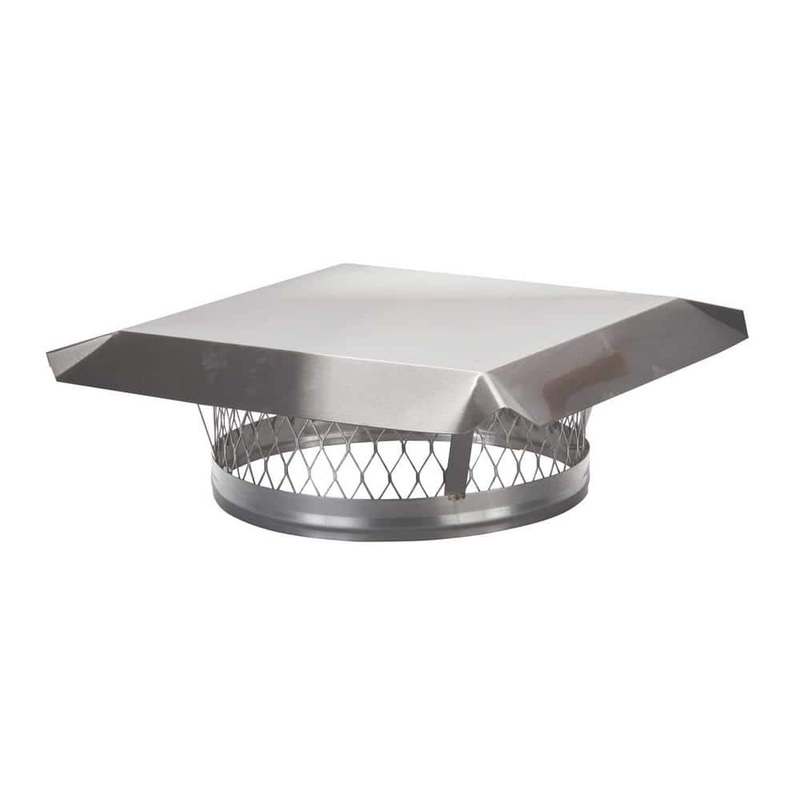 HY-C 13 in. Round Clamp-On Single Flue Liner Chimney Cap in Stainless Steel LC13