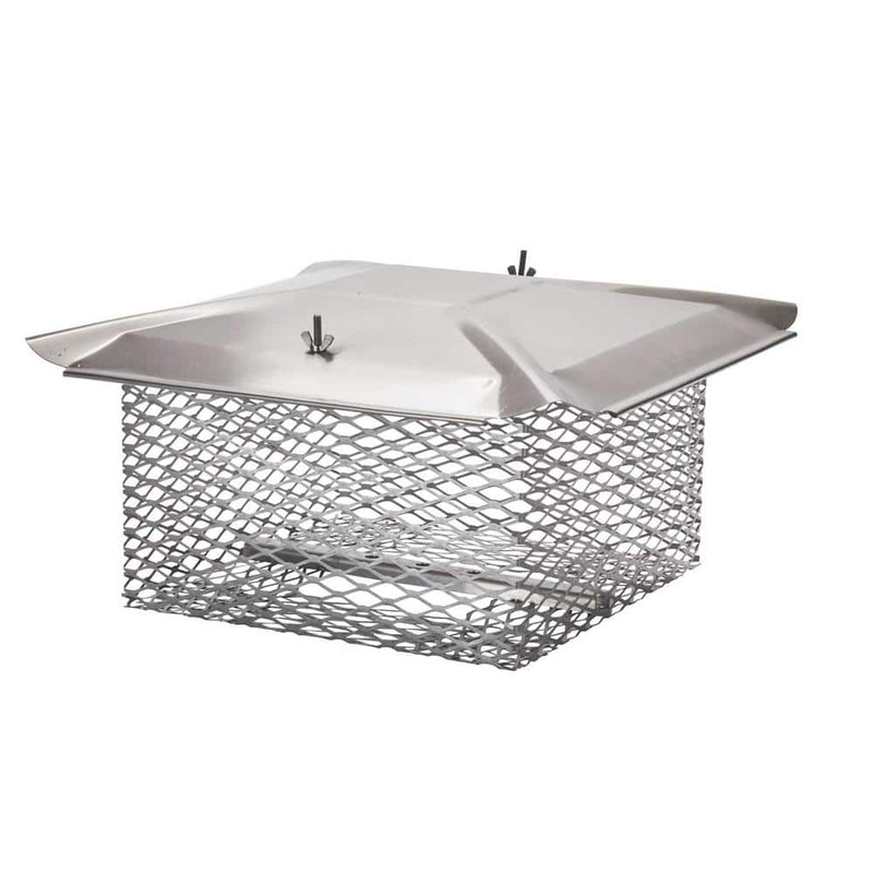 HY-C 13 in. x 13 in. California Oregon Chimney Cap in Stainless Steel U1313S58