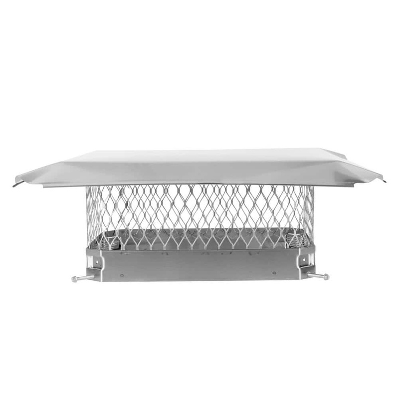 HY-C 16 in. x 12 in. Bolt-On Single Flue Chimney Cap in Stainless Steel SS1216U