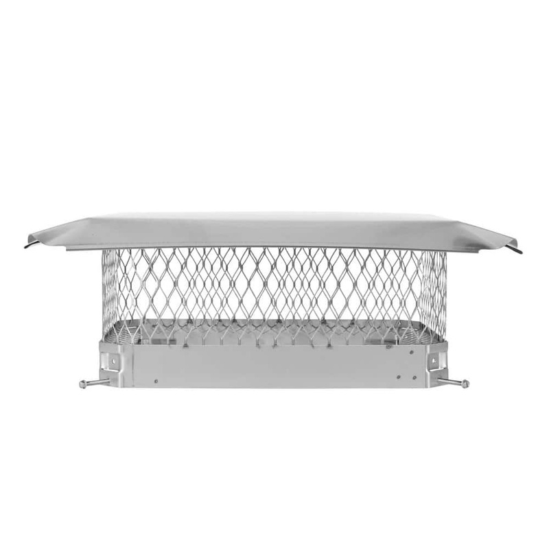 HY-C 18 in. x 13 in. Bolt-On Single Flue Chimney Cap in Stainless Steel SS1318U